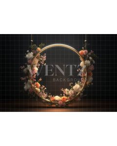 Photography Background in Fabric Floral Arch / Backdrop 3575