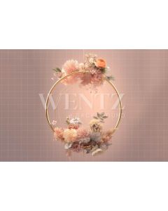 Photography Background in Fabric Floral Arch / Backdrop 3577