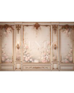 Photography Background in Fabric Floral Boiserie / Backdrop 3597