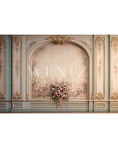 Photography Background in Fabric Floral Boiserie / Backdrop 3599
