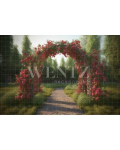 Photography Background in Fabric Floral Arch / Backdrop 3613