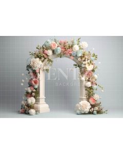 Photography Background in Fabric Floral Arch / Backdrop 3624