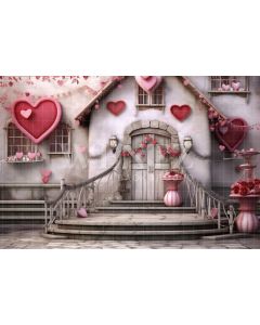 Photography Background in Fabric Valentine's Day Set / Backdrop 3643