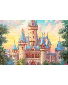 Photography Background in Fabric Vertical Enchanted Castle / Backdrop 3660