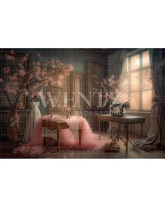 Photography Background in Fabric Sewing Studio / Backdrop 3683