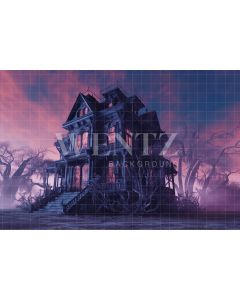 Photography Background in Fabric Haunted Mansion / Backdrop 3686