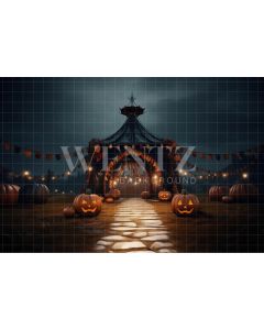 Photography Background in Fabric Halloween Tent / Backdrop 3706
