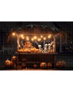 Photography Background in Fabric Halloween Stand / Backdrop 3708