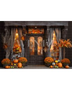 Photography Background in Fabric Halloween Facade / Backdrop 3727