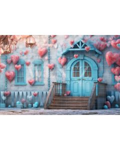 Photography Background in Fabric Valentine's Day / Backdrop 3729