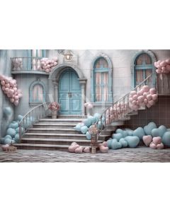 Photography Background in Fabric Romantic Corner / Backdrop 3730