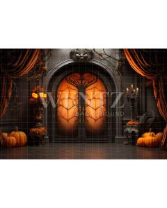 Photography Background in Fabric Vampire's Bedroom Door / Backdrop 3743