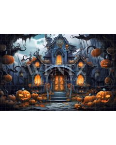 Photography Background in Fabric Mysterious Cottage / Backdrop 3761