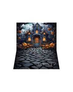Photography Background in Fabric Mysterious Cottage / Backdrop 3761
