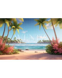 Photography Background in Fabric Beach / Backdrop 3791