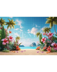 Photography Background in Fabric Floral Summer / Backdrop 3795
