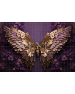 Photography Background in Fabric Golden Wings / Backdrop 3797