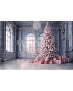 Photography Background in Fabric Pink Christmas / Backdrop 3830