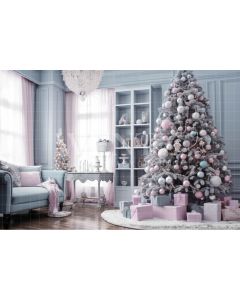 Photography Background in Fabric Candy Color Christmas Room / Backdrop 3856