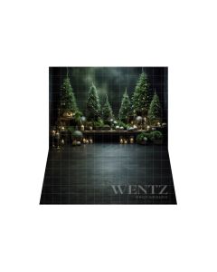 Photography Background in Fabric Christmas Trees / Backdrop 3866