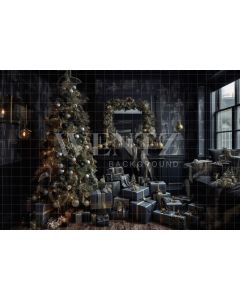 Photography Background in Fabric Christmas Room / Backdrop 3878
