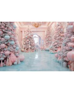 Photography Background in Fabric Candy Color Christmas / Backdrop 3888