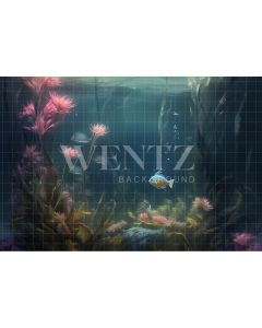 Photography Background in Fabric Bottom of the Sea / Backdrop 3903