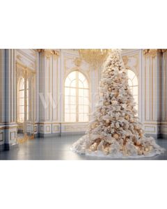 Photography Background in Fabric White Christmas Tree / Backdrop 3962