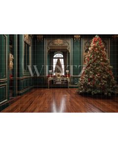Photography Background in Fabric Christmas Room / Backdrop 3969