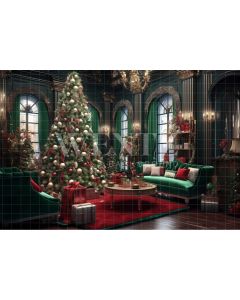 Photography Background in Fabric Christmas Room / Backdrop 3975