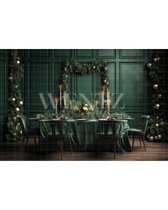 Photography Background in Fabric Christmas Dining Table / Backdrop 3993
