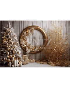 Photography Background in Fabric Christmas Decoration / Backdrop 4011