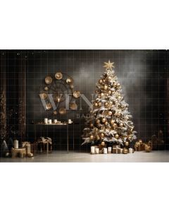Photography Background in Fabric Christmas Decoration / Backdrop 4018