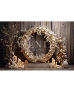 Photography Background in Fabric Gold Christmas Set / Backdrop 4038