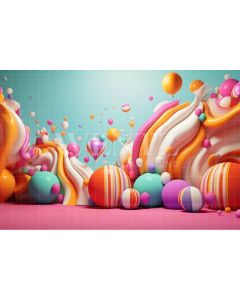 Photography Background in Fabric Colorful Set / Backdrop 4098