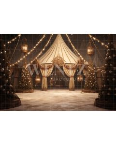 Photography Background in Fabric Christmas Circus / Backdrop 4109