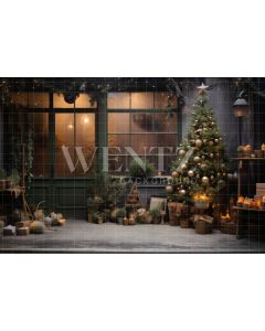 Photography Background in Fabric Christmas Decoration / Backdrop 4116
