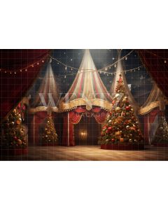 Photography Background in Fabric Circus Tent / Backdrop 4125