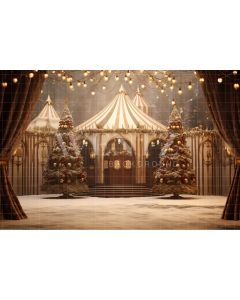 Photography Background in Fabric Circus Tent / Backdrop 4126