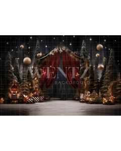 Photography Background in Fabric Christmas Set / Backdrop 4137