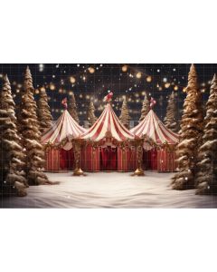 Photography Background in Fabric Circus Tent / Backdrop 4144