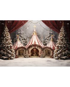 Photography Background in Fabric Circus Tent / Backdrop 4147