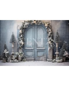 Photography Background in Fabric Christmas Door / Backdrop 4169