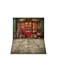Photography Background in Fabric Christmas Store / Backdrop 4196