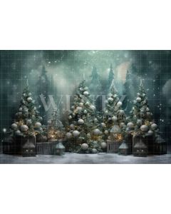 Photography Background in Fabric Christmas Trees / Backdrop 4200