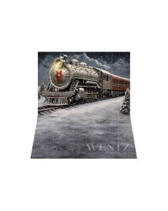 Photography Background in Fabric Christmas Train / Backdrop 4228