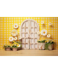 Photography Background in Fabric Daisies / Backdrop 4256