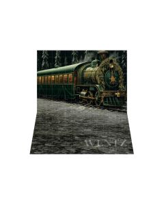 Photography Background in Fabric Christmas Train / Backdrop 4263