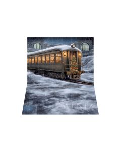Photography Background in Fabric Christmas Train / Backdrop 4266
