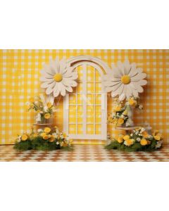 Photography Background in Fabric Daisies / Backdrop 4363